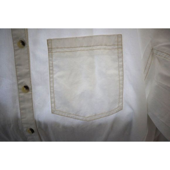 We The Free x FP OB1475056 Women Sz S White Happy Hour Solid Poplin L/S Top - Picture 5 of 9